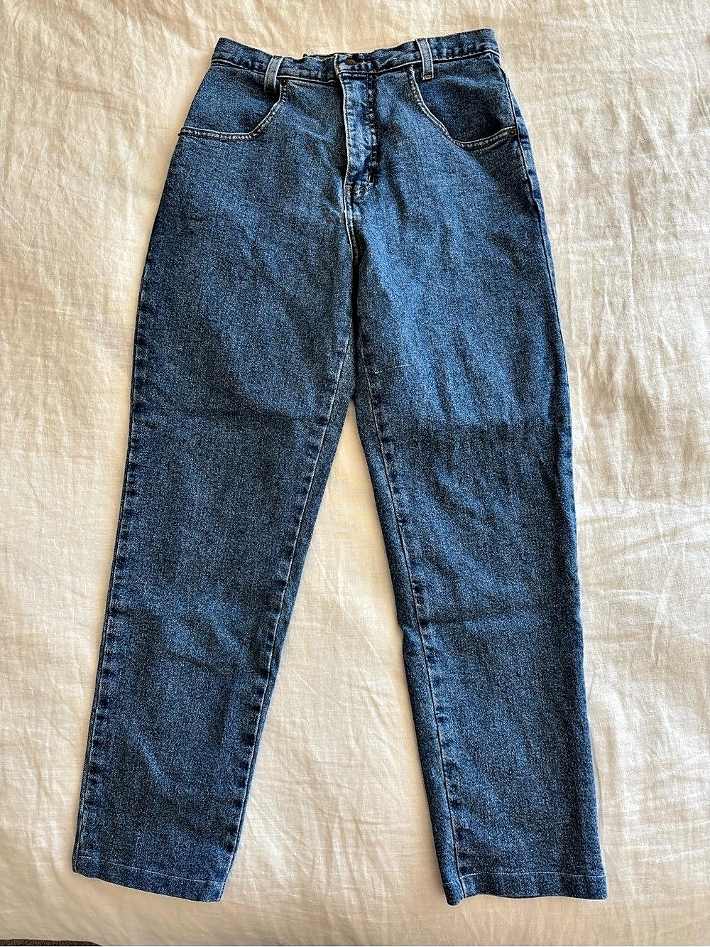 Vintage French Dressing Paris High Rise Jeans Straight Leg Blue Size 8